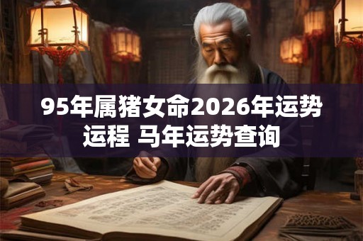 95年属猪女命2026年运势运程 马年运势查询