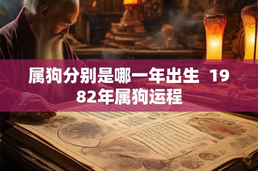 属狗分别是哪一年出生  1982年属狗运程
