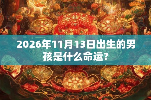 2026年11月13日出生的男孩是什么命运？