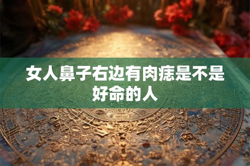 女人鼻子右边有肉痣是不是好命的人