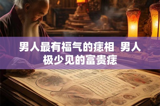 男人最有福气的痣相 男人极少见的富贵痣 男人最有福气的痣相 男人极少见的富贵痣