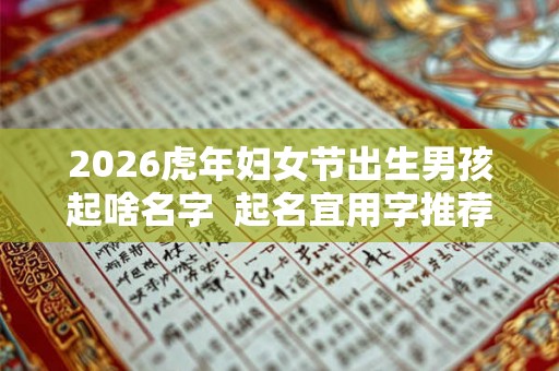 2026虎年妇女节出生男孩起啥名字  起名宜用字推荐