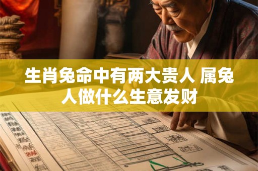 生肖兔命中有两大贵人 属兔人做什么生意发财