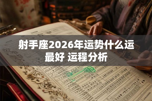 射手座2026年运势什么运最好 运程分析