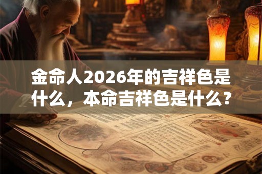 金命人2026年的吉祥色是什么，本命吉祥色是什么？