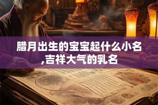 腊月出生的宝宝起什么小名,吉祥大气的乳名