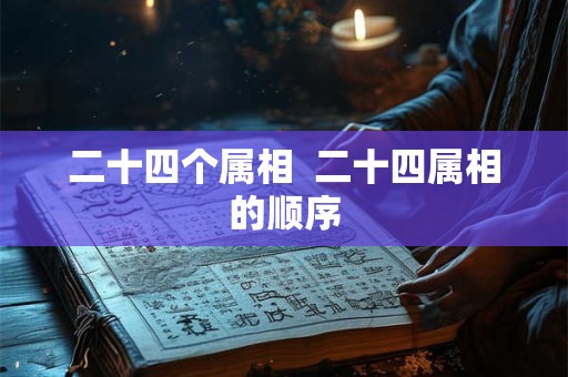 二十四个属相  二十四属相的顺序