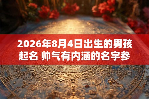 2026年8月4日出生的男孩起名 帅气有内涵的名字参考