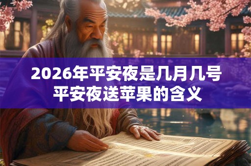 2026年平安夜是几月几号 平安夜送苹果的含义 2026年平安夜是几月几号 平安夜送苹果的含义