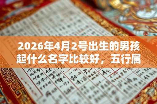 2026年4月2号出生的男孩起什么名字比较好,五行属什么 2026年4月2号出生的男孩起什么名字比较好,五行属什么