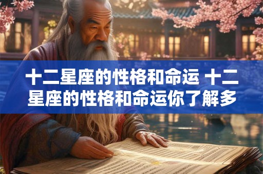 十二星座的性格和命运 十二星座的性格和命运你了解多少
