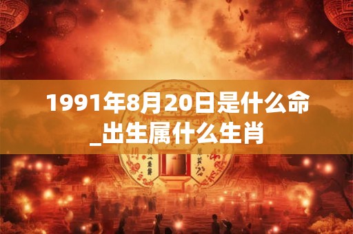 1991年8月20日是什么命_出生属什么生肖