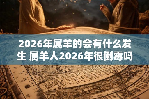 2026年属羊的会有什么发生 属羊人2026年很倒霉吗