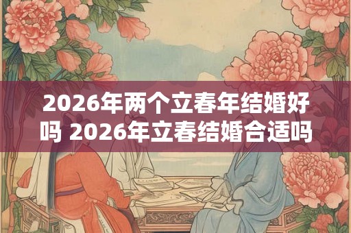 2026年两个立春年结婚好吗 2026年立春结婚合适吗