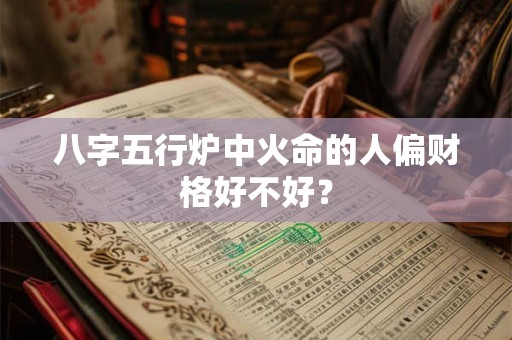 八字五行炉中火命的人偏财格好不好？
