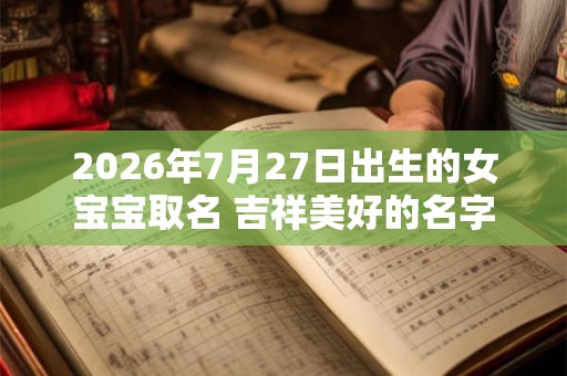2026年7月27日出生的女宝宝取名 吉祥美好的名字