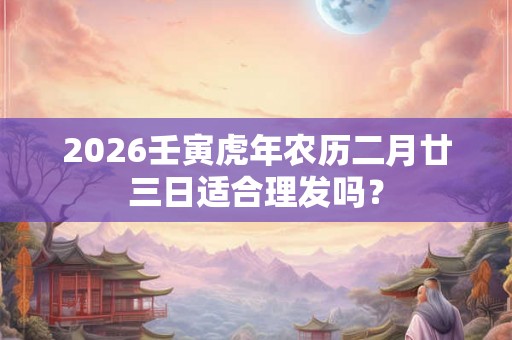2026壬寅虎年农历二月廿三日适合理发吗？
