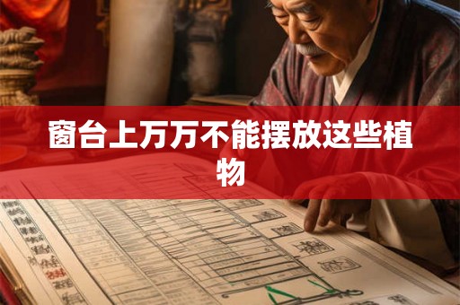 窗台上万万不能摆放这些植物