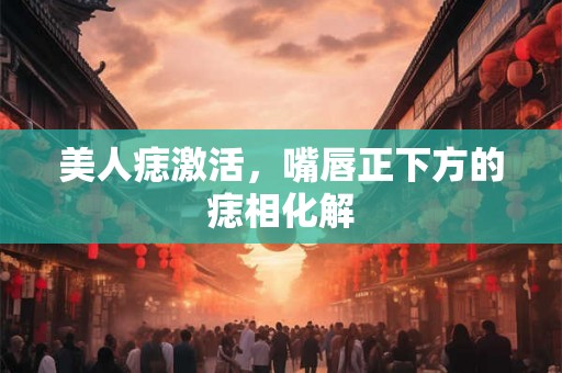 美人痣激活，嘴唇正下方的痣相化解