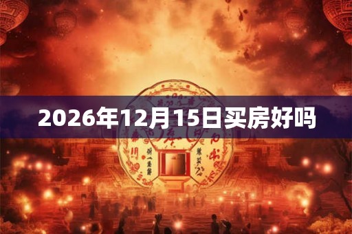 2026年12月15日买房好吗