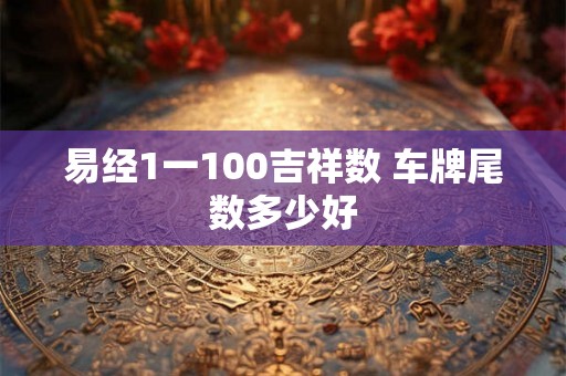 易经1一100吉祥数 车牌尾数多少好