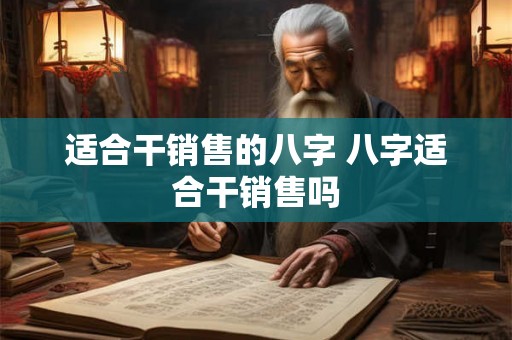 适合干销售的八字 八字适合干销售吗