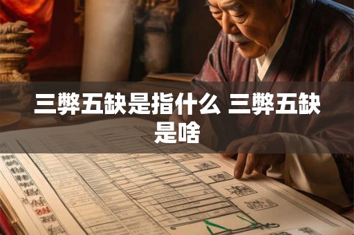 三弊五缺是指什么 三弊五缺是啥 三弊五缺是指什么 三弊五缺是啥
