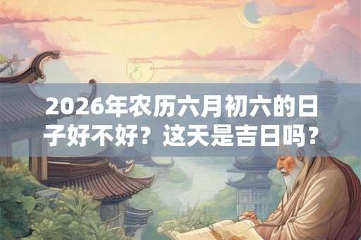 2026年农历六月初六的日子好不好?这天是吉日吗? 2026年农历六月初六的日子好不好?这天是吉日吗?