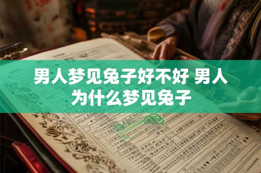 男人梦见兔子好不好 男人为什么梦见兔子
