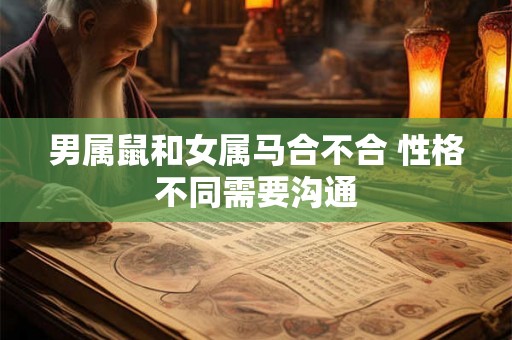 男属鼠和女属马合不合 性格不同需要沟通