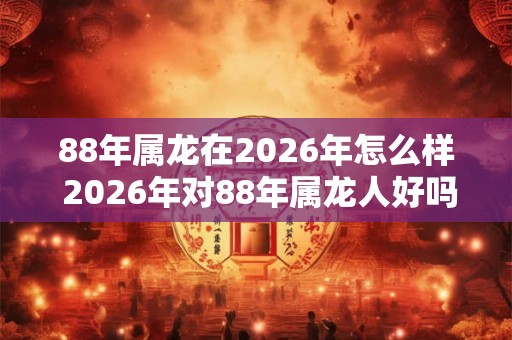 88年属龙在2026年怎么样 2026年对88年属龙人好吗