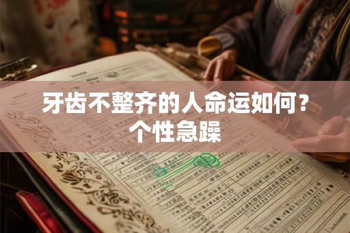 牙齿不整齐的人命运如何?个性急躁 牙齿不整齐的人命运如何?个性急躁