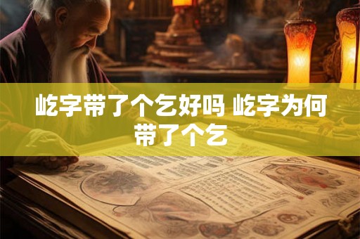 屹字带了个乞好吗 屹字为何带了个乞