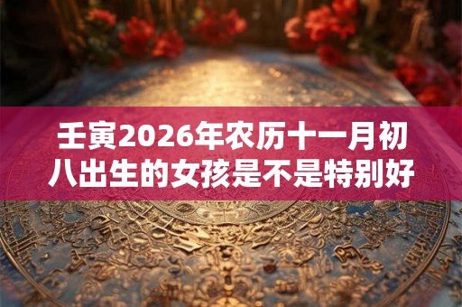 壬寅2026年农历十一月初八出生的女孩是不是特别好的命？