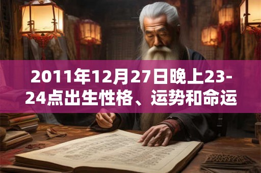 2011年12月27日晚上23-24点出生性格、运势和命运 2011年12月27日晚上23-24点出生性格、运势和命运