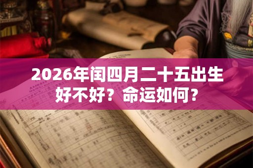 2026年闰四月二十五出生好不好?命运如何? 2026年闰四月二十五出生好不好?命运如何?