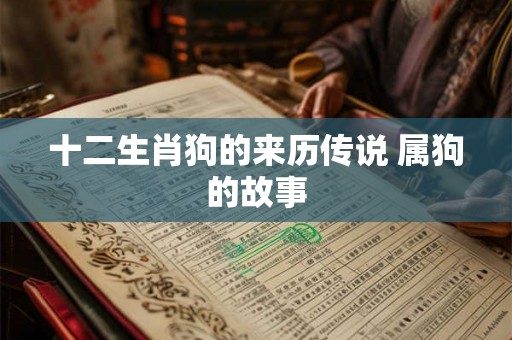 十二生肖狗的来历传说 属狗的故事