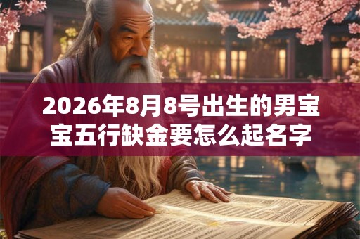 2026年8月8号出生的男宝宝五行缺金要怎么起名字