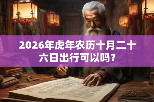 2026年虎年农历十月二十六日出行可以吗？