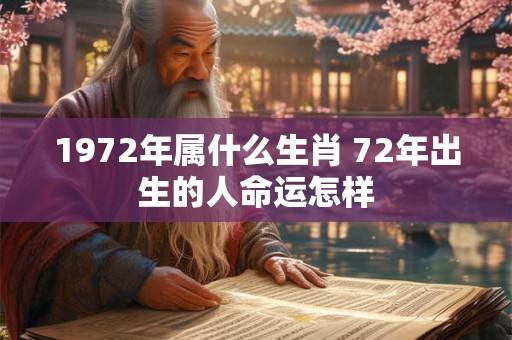 1972年属什么生肖 72年出生的人命运怎样 1972年属什么生肖 72年出生的人命运怎样