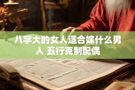 八字大的女人适合嫁什么男人 五行克制配偶
