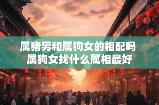 属猪男和属狗女的相配吗 属狗女找什么属相最好