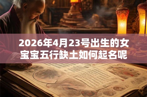 2026年4月23号出生的女宝宝五行缺土如何起名呢 2026年4月23号出生的女宝宝五行缺土如何起名呢