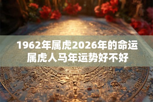 1962年属虎2026年的命运 属虎人马年运势好不好