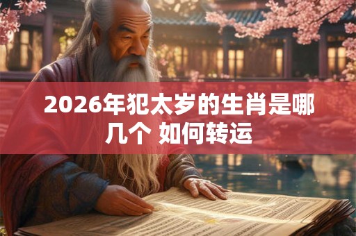 2026年犯太岁的生肖是哪几个 如何转运 2026年犯太岁的生肖是哪几个 如何转运