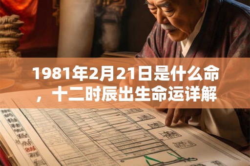 1981年2月21日是什么命，十二时辰出生命运详解