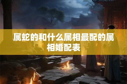 属蛇的和什么属相最配的属相婚配表