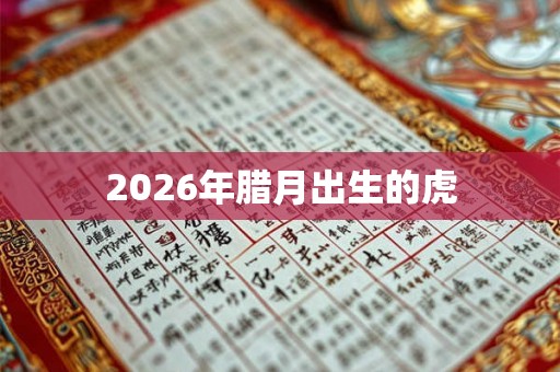 2026年腊月出生的虎