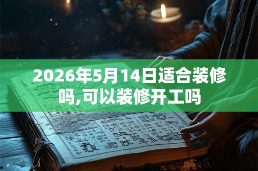 2026年5月14日适合装修吗,可以装修开工吗