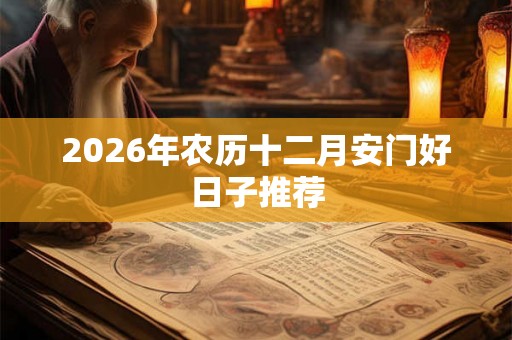 2026年农历十二月安门好日子推荐